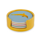 Mykonos - Set De 4 Sous-verres Aux Décors Mixtes - Céramique