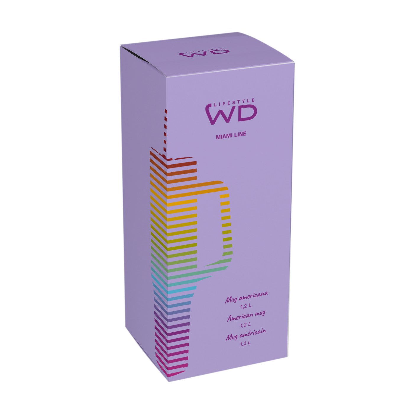 Miami - Mug Américain - Lilas - Métal - 1,2L