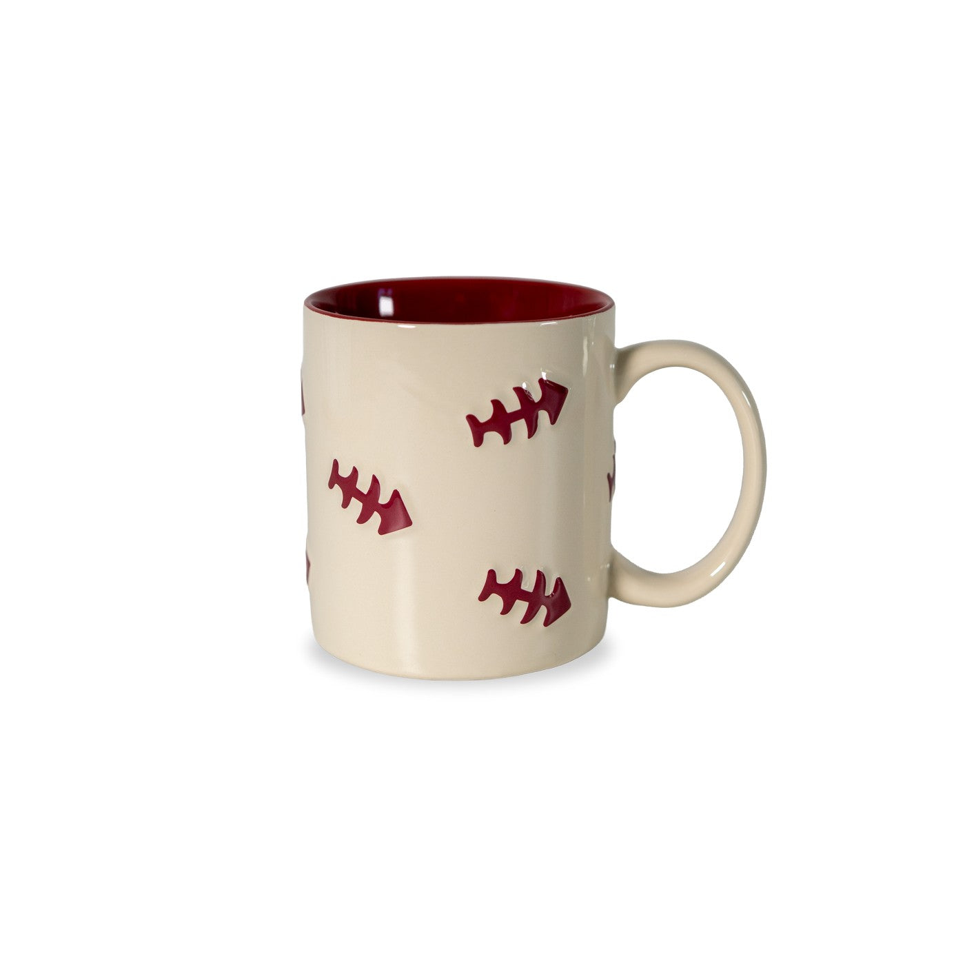 Wellington - Lot De 2 Mugs Arête De Poisson Bourgognes - Céramique - 420ml