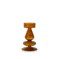 Porte-Bougies Ou Vase Soliflore En Verre - Marron