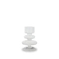 Porte-Bougies Ou Vase Soliflore En Verre - Transparent