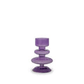 Porte-Bougies Ou Vase Soliflore En Verre - Violet