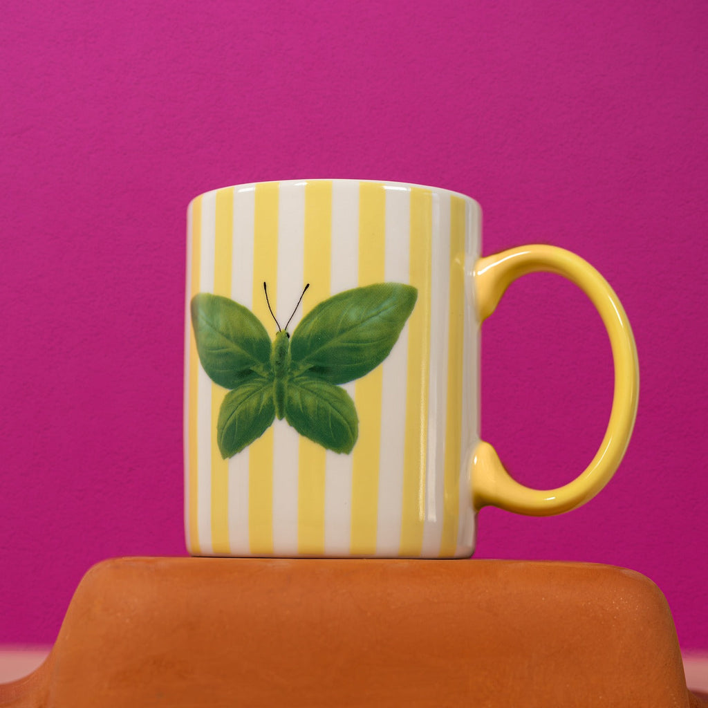 Mykonos - Lot De 2 Tasses Papillons - Céramique - 330ml