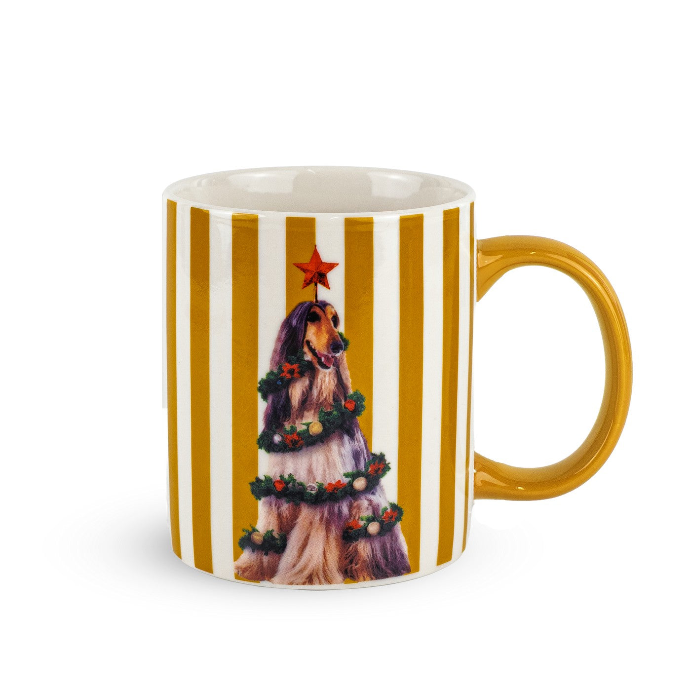 Mykonos - Lot De 2 Tasses Chien Lévriers - Céramique - 330ml