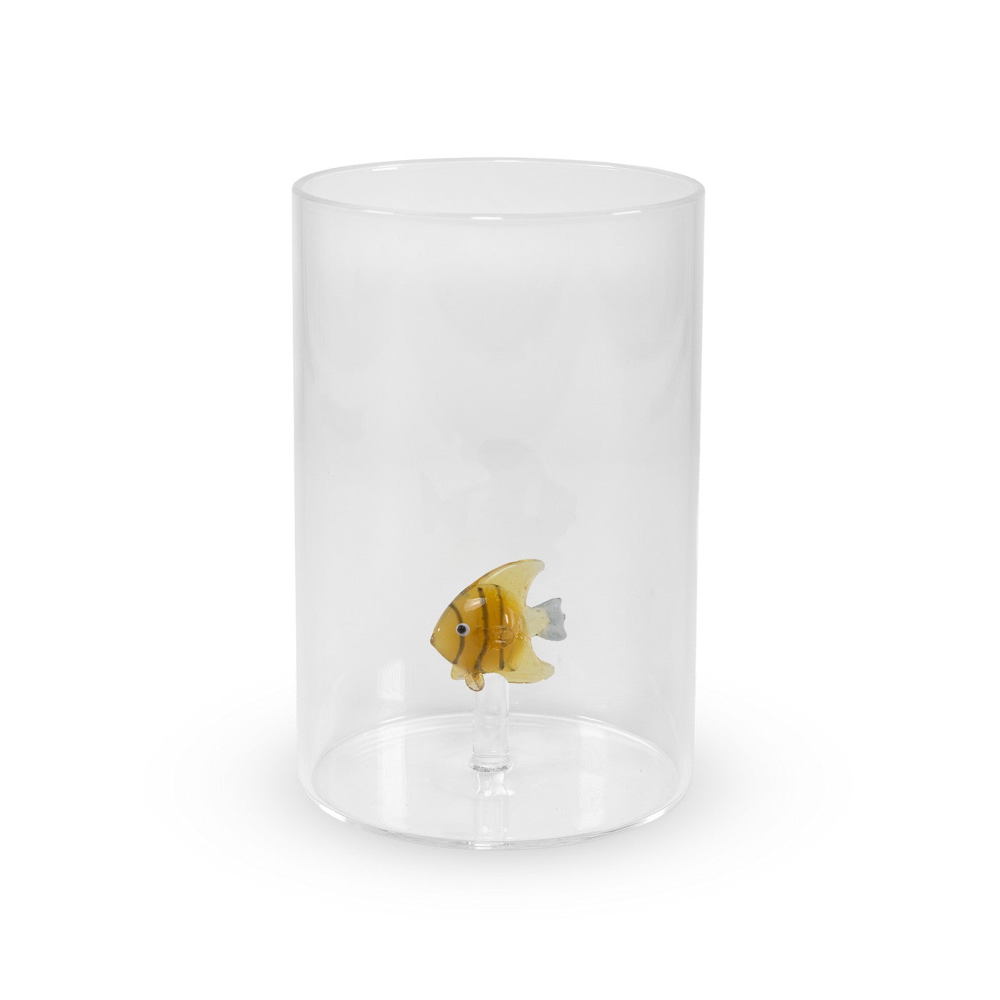 Monterey - Lot De 2 Gobelets Poisson Tropical Dorés - Verre Borosilicate - 500ml