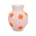 Monterey - Vase Avec Décorations Extérieures - Pêche - Verre Borosilicate