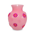 Monterey - Vase Avec Décorations Extérieures - Rose - Verre Borosilicate