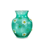 Monterey - Vase Avec Décorations Extérieures - Vert - Verre Borosilicate