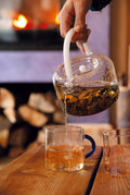 Théière En Verre Borosilicate Avec Filtre Sur Le Bec Verseur