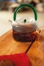 Théière En Verre Borosilicate Avec Filtre Sur Le Bec Verseur