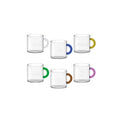 Set De 6 Tasses À Café En Verre Borosilicate - 6 Coloris