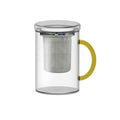 Tisanière En Verre Borosilicate Avec Filtre En Acier Inoxydable