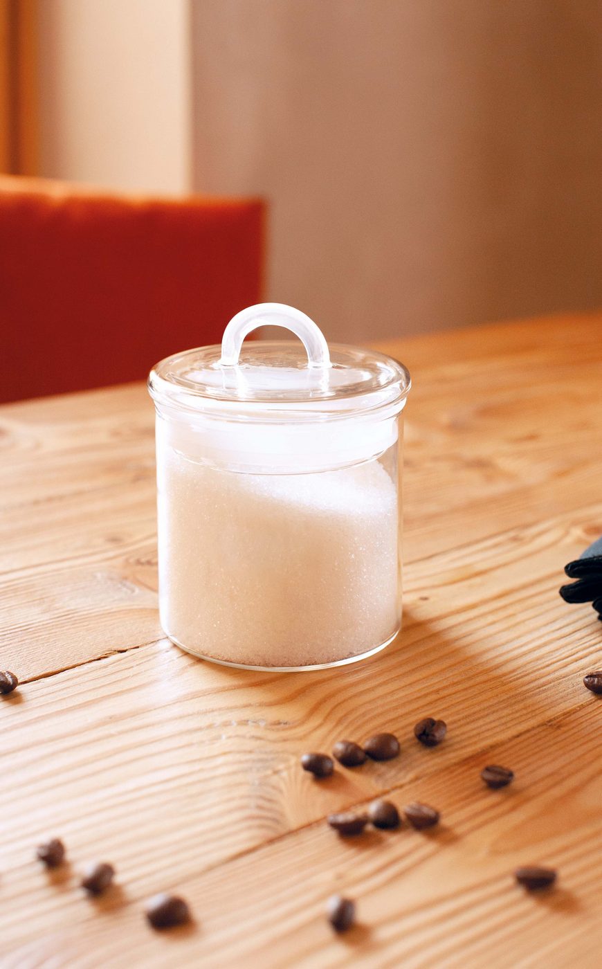 Pot À Sucre En Verre Borosilicate Avec Bouchon Hermétique