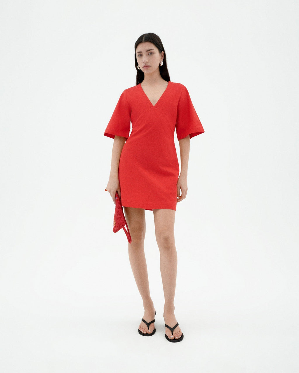 Vestido rojo Kim sostenible-1