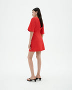 Vestido rojo Kim sostenible-2