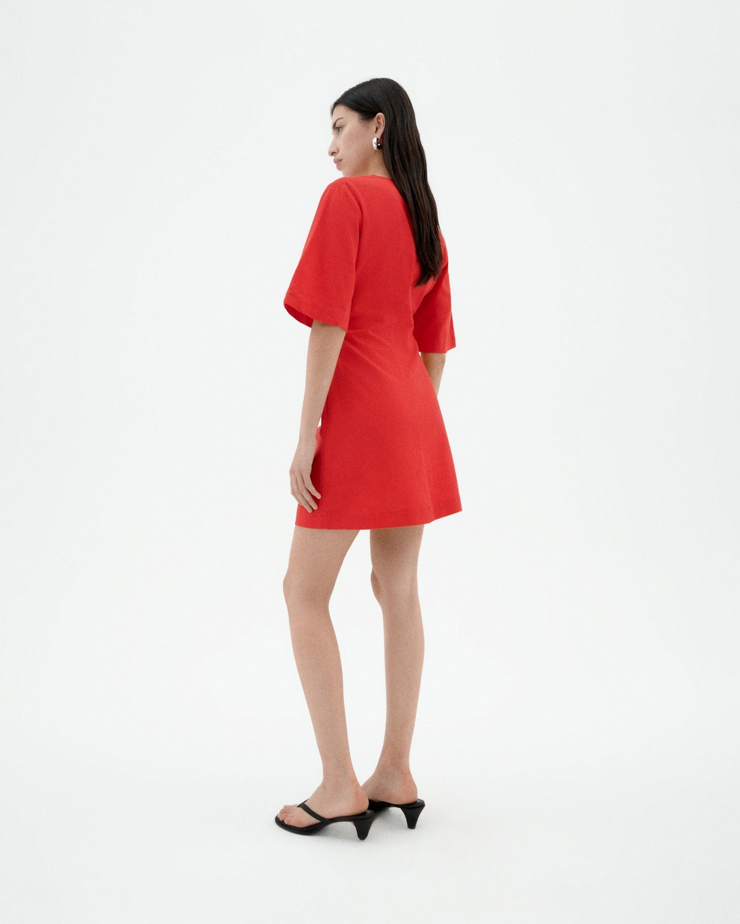 Vestido rojo Kim sostenible-2
