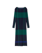 Vestido multicolor plisado Myrtle sostenible  - silueta 1