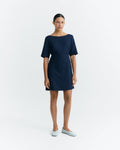 Vestido corto navy hemp Kieran sostenible - 2