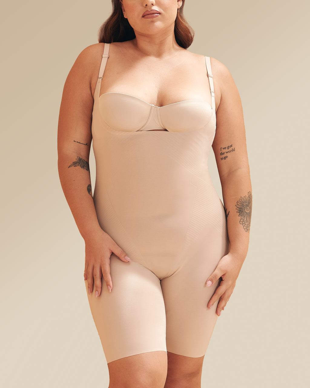 Body Moldeador Sin Aros Beige De Spanx