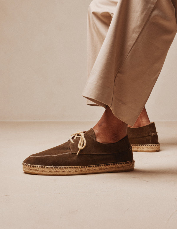 Espadrilles Charles - Suède Kaki - Homme
