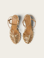 Sandales à talons Ciana - Cuir doré