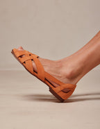 Sandales Clémentine - Suède orange