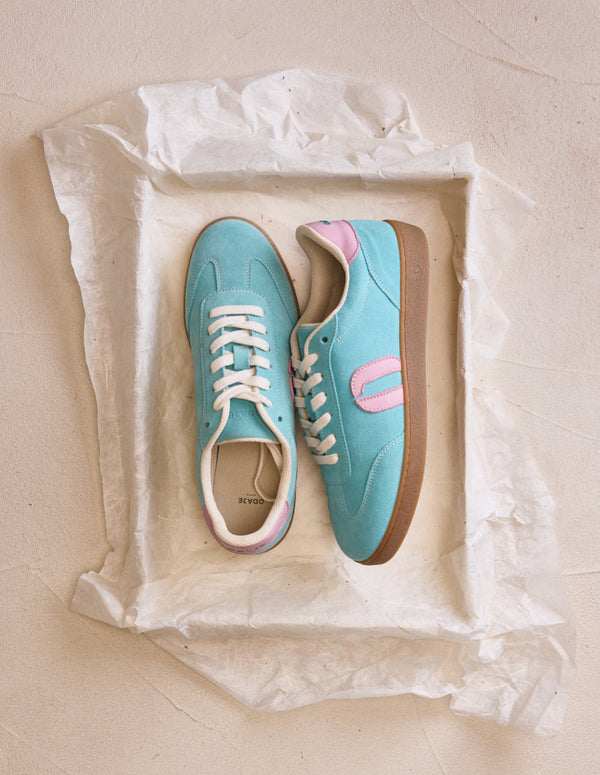 Baskets Basses Lucia - Turquoise Rose - Femme