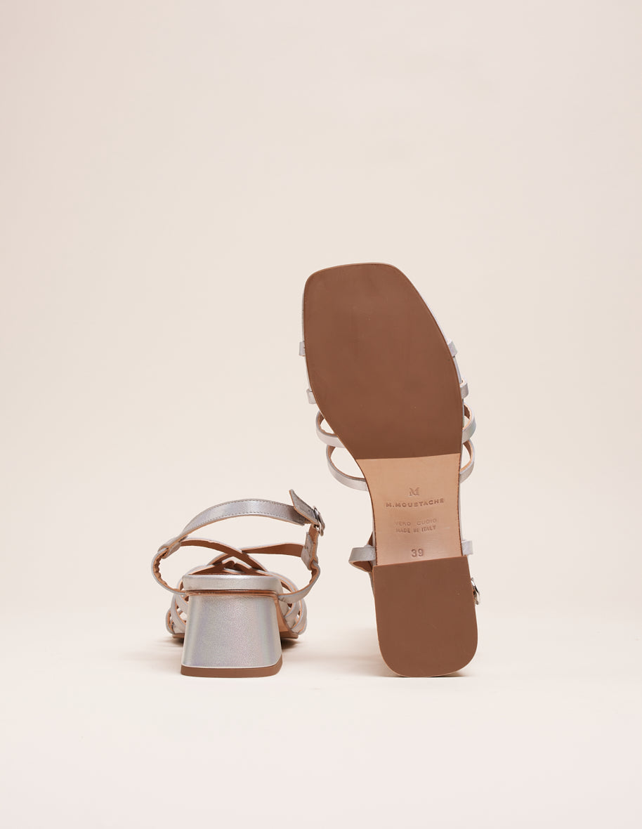 Sandales À Talons Emilie - Cuir Iridescent