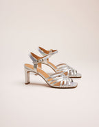Sandales À Talons Lise - Cuir Iridescent - Femme