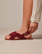 Sandales Paloma - Suède pourpre