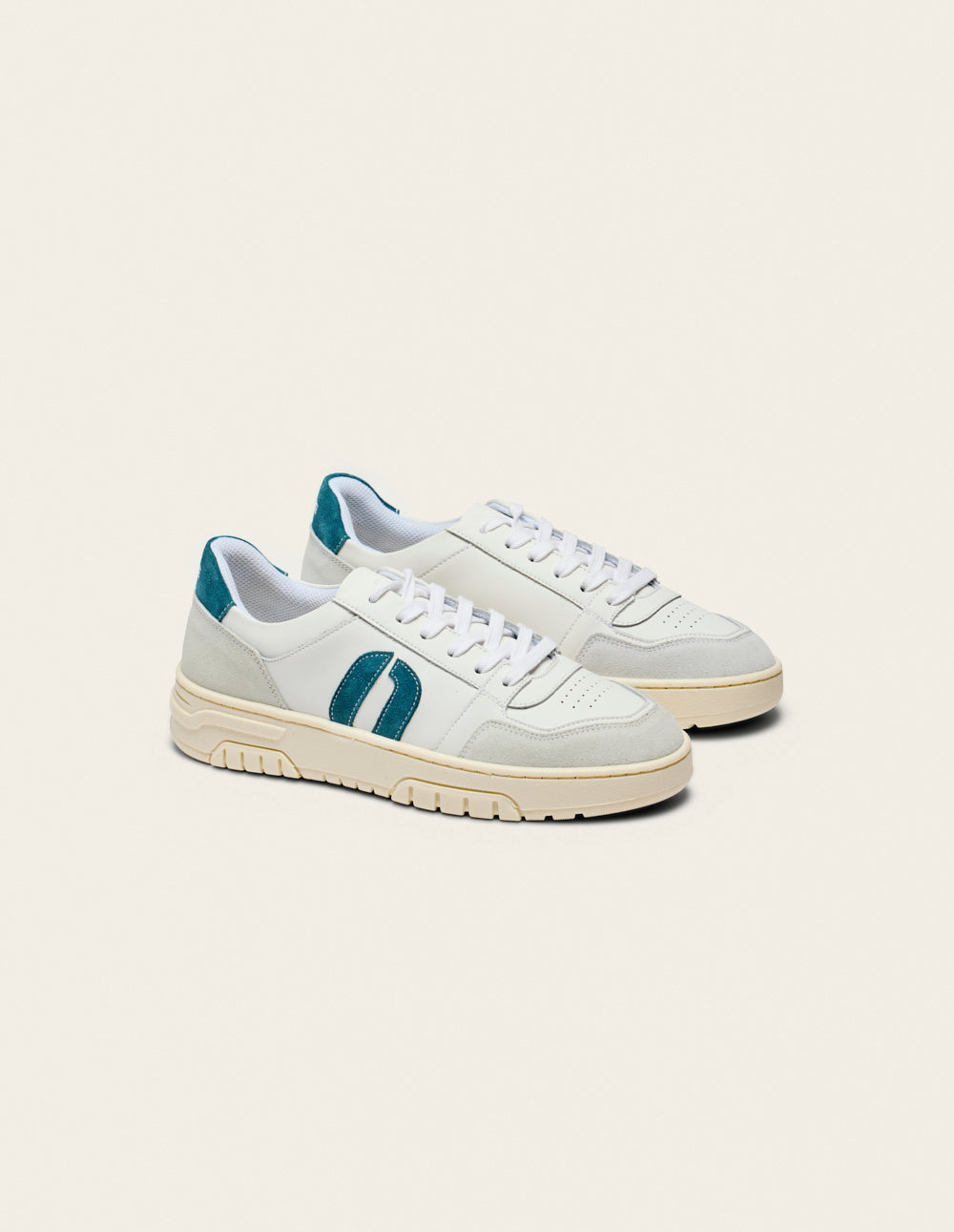 Baskets Basses Nora - Gris Clair Blanc Bleu