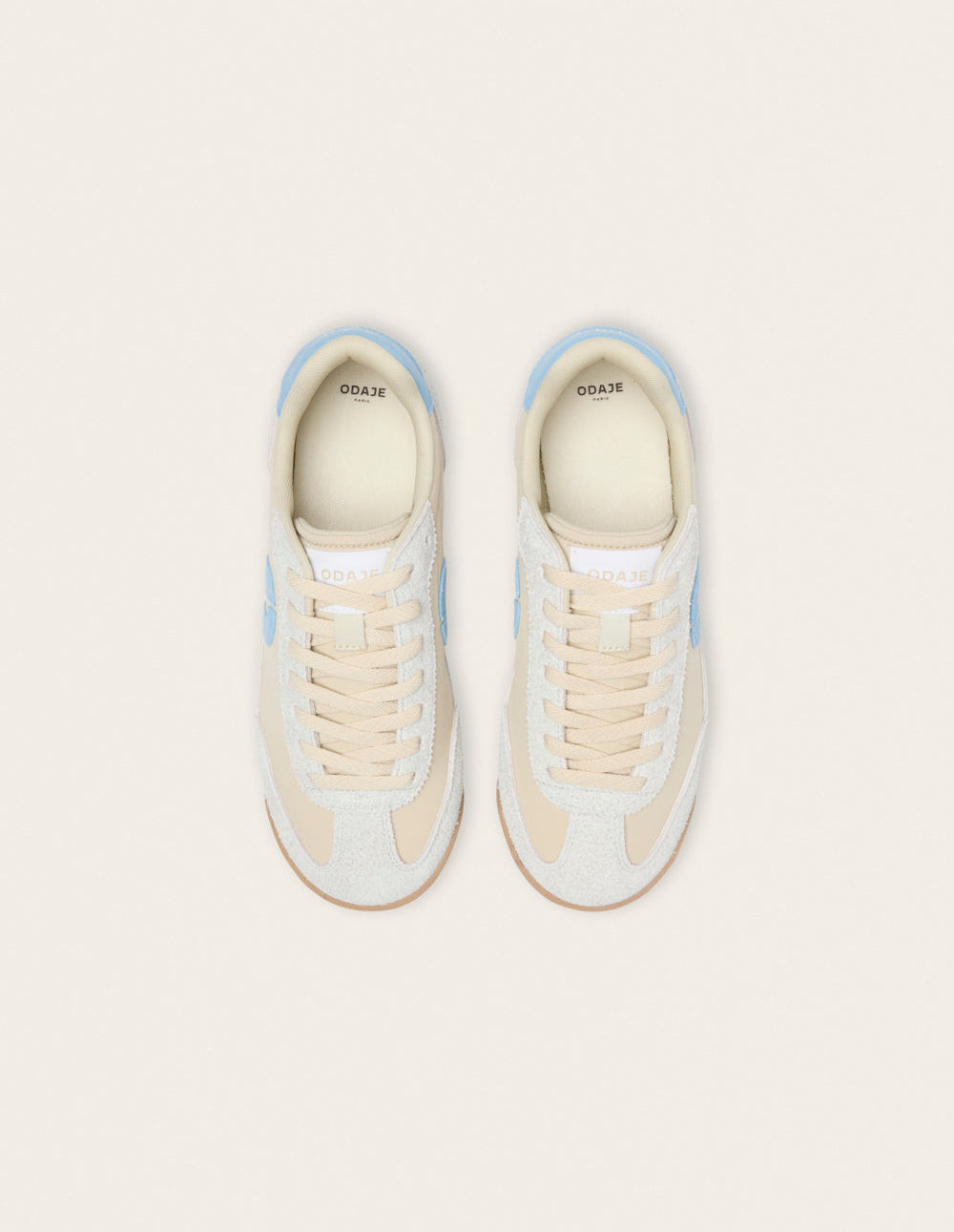 Baskets Basses Riya - Beige Bleu
