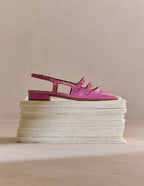 Ballerines Soli - Cuir verni plisse rose