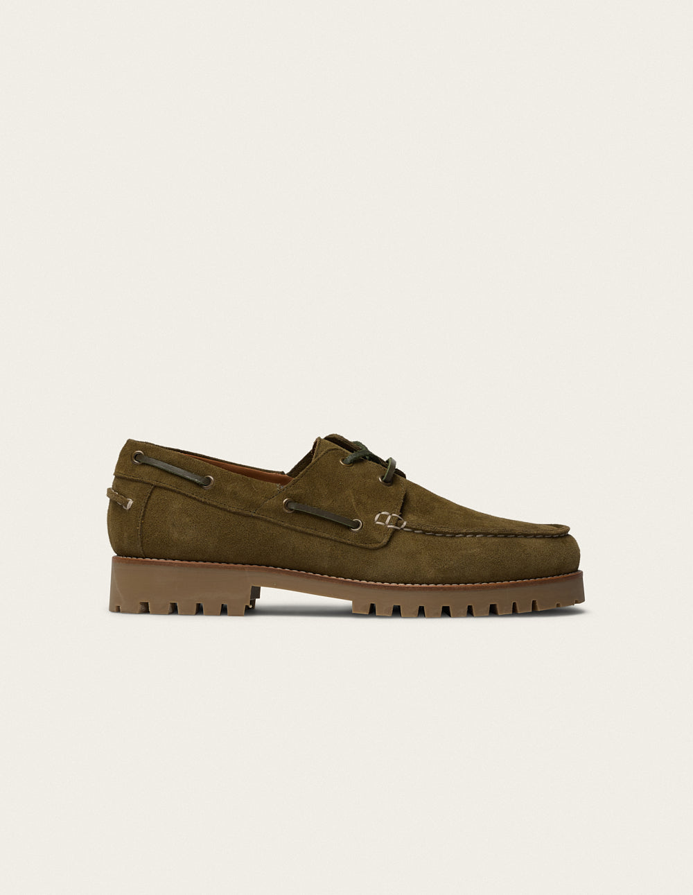 Chaussures Bateau Tom - Suède kaki