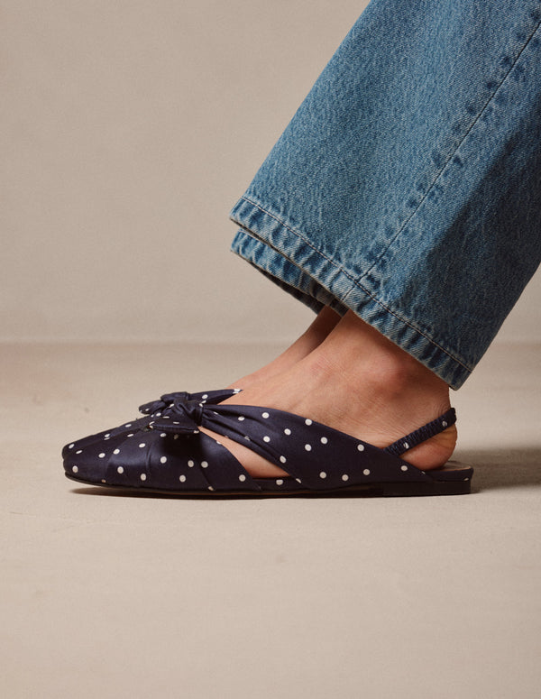 Sandales Yana - Pois Marine - Femme