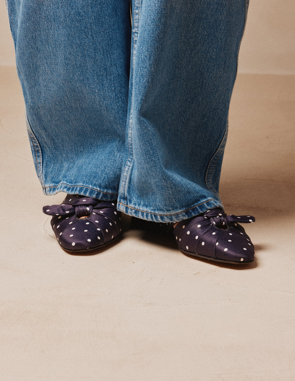 Sandales Yana - Pois marine
