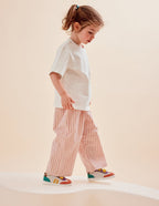 Baskets Enfants Lilo - Corail lilas citron