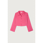 Chemise Courte Ample ML - Magenta - Femme