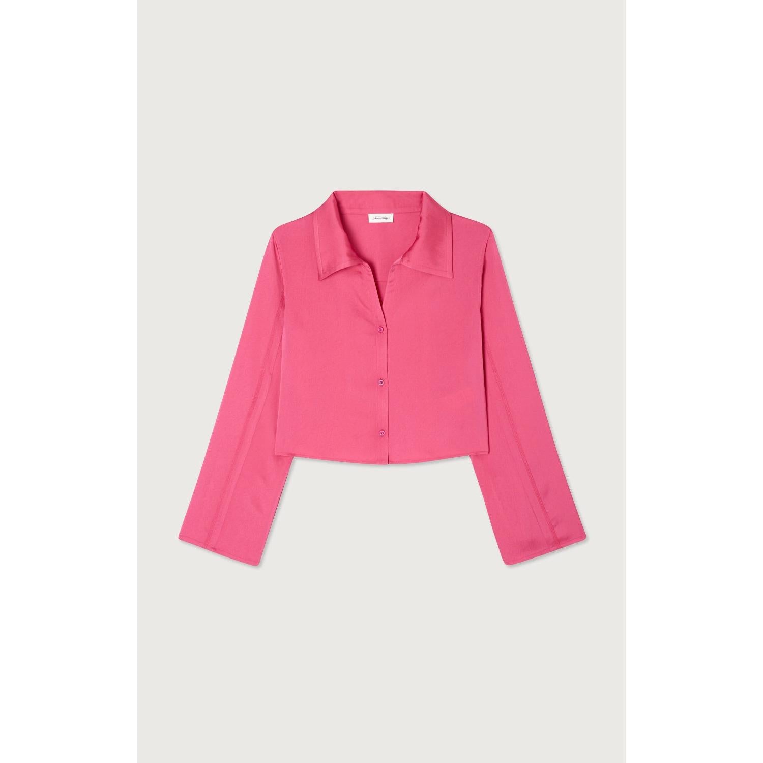 Chemise Courte Ample ML - Magenta - Femme