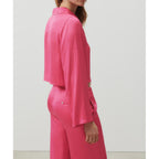 Chemise Courte Ample ML - Magenta - Femme