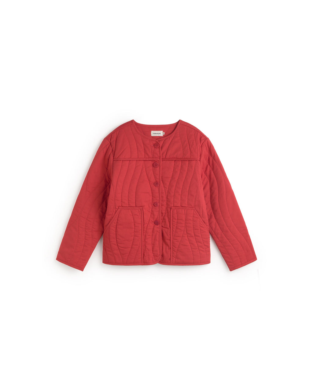 Chaqueta acolchada roja Ayo sostenible silueta - 1