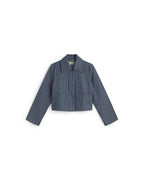 Chaqueta rayas tinte natural railway Astrid sostenible silueta - 1