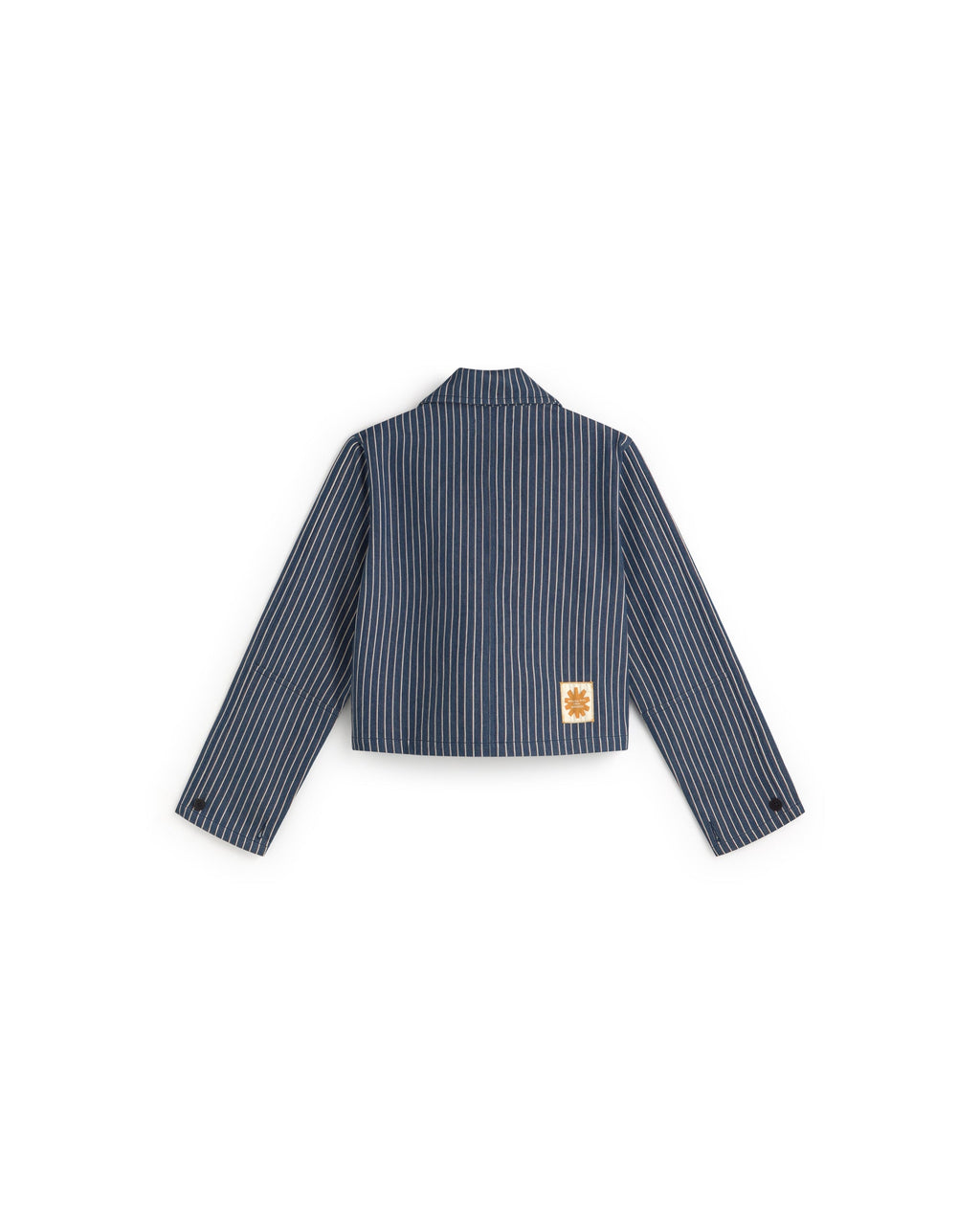 Chaqueta rayas tinte natural railway Astrid sostenible silueta - 3