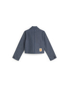 Chaqueta rayas tinte natural railway Astrid sostenible silueta - 3