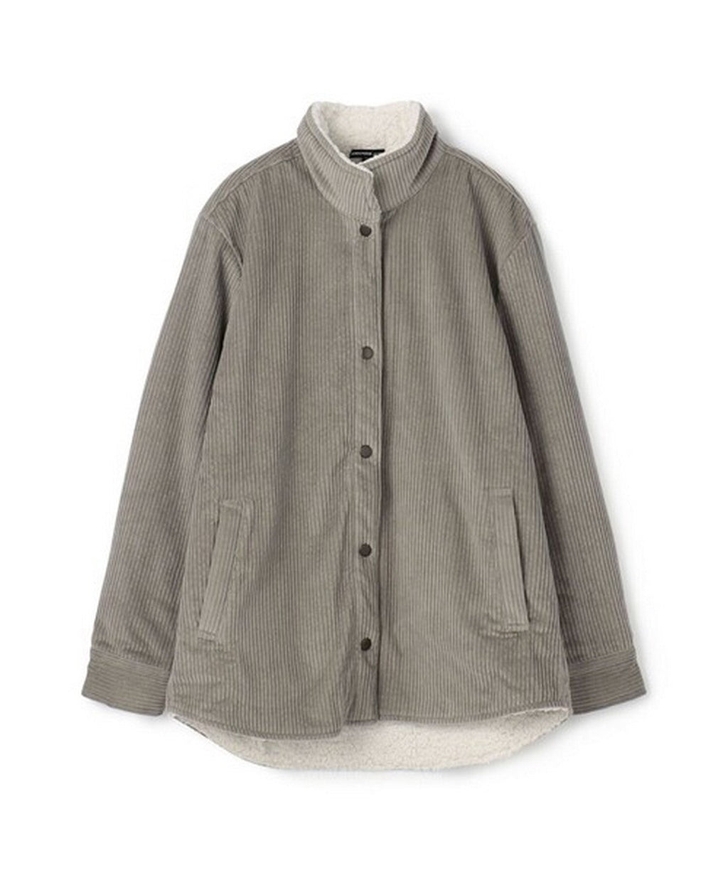 Veste Sherpa Lined Jumbo Cord - Concrete - Femme