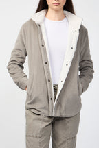 Veste Sherpa Lined Jumbo Cord - Concrete - Femme
