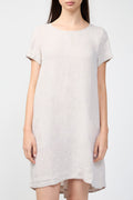 Robe Droite Plissée Au Dos - Blé - Femme