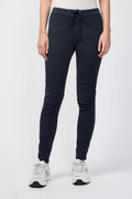 Pantalon Utilitaire Drapé Doux - Bleu Pétrole - Femme