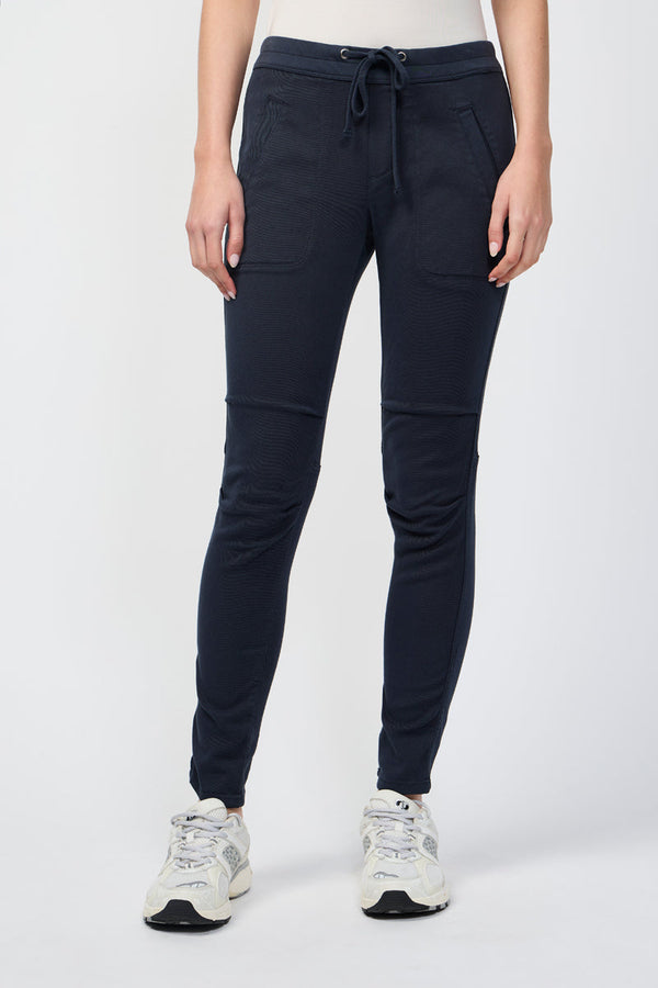 Pantalon Utilitaire Drapé Doux - Bleu Pétrole - Femme