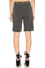 Short Utilitaire Drapé Doux - Pigment Carbone - Femme